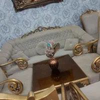 ست مبلمان ۷نفره باناهارخوری ۸نفره همراه میزوسط|مبلمان خانگی و میز عسلی|تهران, حکیمیه|دیوار