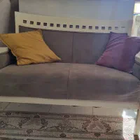 ست مبل ۷ نفره و جلو مبلی بوفه چوب راش