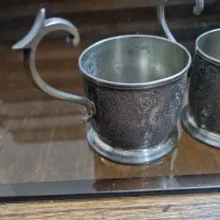 انگاره قندان  قاشق نقره قدیمی