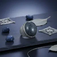 انگشتر نقره حدید