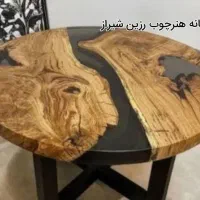 اسلب چوب روستیک رزین|میز و صندلی غذاخوری|شیراز, کیان آباد|دیوار