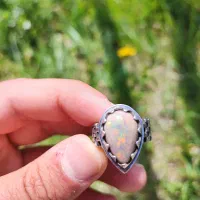 انگشتر نقره اپال استرالیا