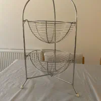 سبد سیب زمینی و‌پیاز تمام استیل قدیمی