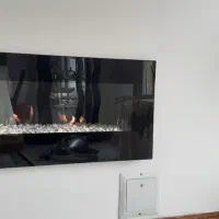 شومینه گازی /مدرن /طرح LCD دیواری|بخاری، هیتر، شومینه|قزوین, |دیوار