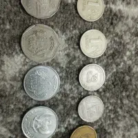 تعدادی سکه خارجی قدیمی