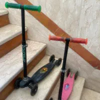 اسکوتر دخترانه وپسرانه با چرخ ژله ای چراغدار