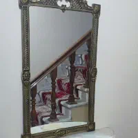 میز کنسول و آیینه برنجی|بوفه، ویترین، کنسول|تبریز, |دیوار