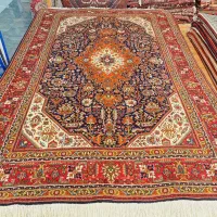 جفت۶متری دستباف زمینه سرمه ای نقشه قبا|فرش|تهران, اکباتان|دیوار