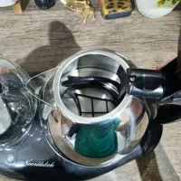 چای ساز برقی اصلی جنس خوب استیل مشکی|سماور، چای‌ساز، قهوه‌ساز|تهران, نظام‌آباد|دیوار