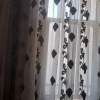 پرده حریر شاین طر ح دار
