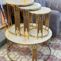 جلو مبلی فلزی با شیشه طلایی|مبلمان خانگی و میز عسلی|ملایر, |دیوار