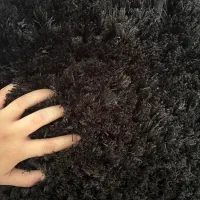 فرش شگی فلوگاتی پرز بلند سه میلیون وپونصد رنگ مشکی|فرش|اندیشه, اندیشه فاز ۱|دیوار