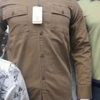 پیراهن کتان دوجیب