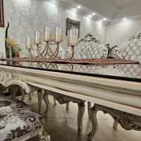 مبلمان ۷ نفره کلایسک و میز ناهار خوری بزرگ ۸ نفره|مبلمان خانگی و میز عسلی|تهران, فدک|دیوار