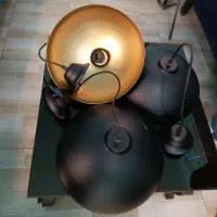 لوستر مشکی کاسه ای|لوستر و چراغ آویز|مشهد, توس (بلوار توس)|دیوار