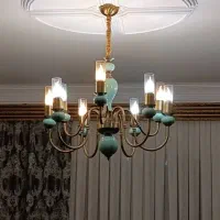 لوستر ۹ شعله در حد نو