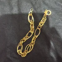 طلا دستبند زنجیر پلاک گوشواره