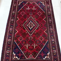 یک جفت قالیچه دستباف قرمز ۱/۴۰ در ۲/۲۵
