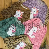 ست بلوز شلوار دخترانه گربه اشرافی