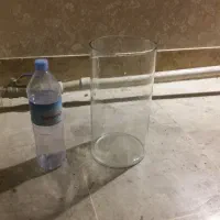 2عدد ظرف یا گلدان شیشه ای|صنایع دستی و سایر لوازم تزئینی|تهران, زرکش|دیوار