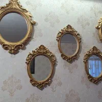 آیینه پنج تکه با قاب طرح برجسته بسیار زیبا