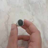 انگشتر یاقوت سیاه دست ساز