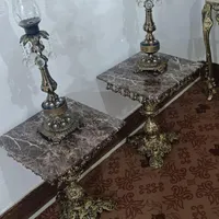 یک جفت شمعدان طرح برنج
