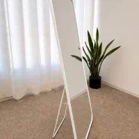 آینه قدی پایه‌دار فلزی سایز 80×180