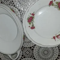 سرویس چینی ویژه غذاخوری،سفید و گل سرخی ژاپن|ظروف سرو و پذیرایی|تهران, شهرک فرهنگیان|دیوار