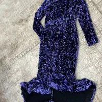 لباس مجلسی خوش دوخت با پولک های متراکم با کیفیت