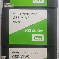 ۳ تا هارد ssd 120 gb وسترن دیجیتال سبز سلامت۹۴تا۹۷