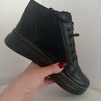 نیم بوت نو سفیدومشکی