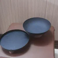 دوعدد ظرف فلزی