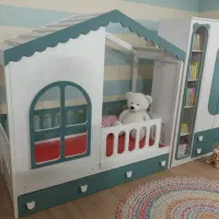 تخت خواب کمد دراور سیسمونی نوزاد نوجوان ویترین|تخت و سرویس خواب|تهران, نمایشگاه بین المللی|دیوار