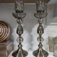 دو عدد شمعدان شامپاین اصل رنگ ثابت