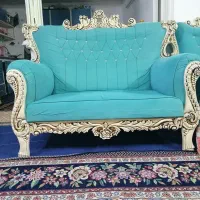 مبل هفت نفره تمیز وسالم درحدنوهمراه  بوفه اشانتیون