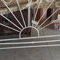 تخت دونفره فلزی فرفورژه سفید|تخت و سرویس خواب|مشهد, نوید|دیوار