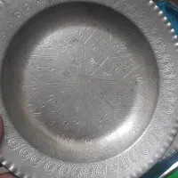 بشقاب دوری قلمزنی مسی