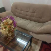 مبلمان راحتی ۵نفره  ۲عددپشتی برجسته جدید|مبلمان خانگی و میز عسلی|نهاوند, |دیوار