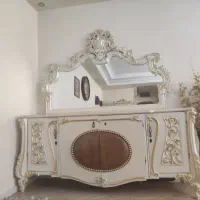 ست کنسول آینه دار با ویترین