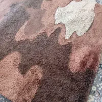 فرش شگی شکلاتی کرم نسکافه ای شش متری