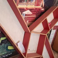 دکور قفسه چوبی