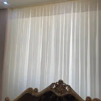 پرده حریر ترک با عرض ۴.۴۰ کاملا نو