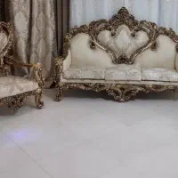 مبل سلطنتی امپراتور ومیز ناهارخوری استیل|مبلمان خانگی و میز عسلی|ری, دولت‌آباد|دیوار
