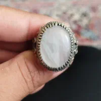 عقیق کبود یمن و شجر با اصالت رکاب نقره