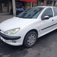 ۲۰۶ سفید مدل ۹۱ بی رنگ و ضربه|خودرو سواری و وانت|رشت, معلم|دیوار