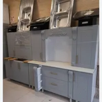رنگ بتنی کابینت ساده و طرح دار جدید|مصالح و تجهیزات ساختمان|رشت, جانبازان|دیوار