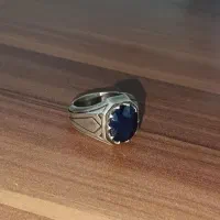 انگشتر نقره یاقوت کبود