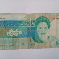 اسکناس نایاب ۱۰۰۰ تومانی شماره خاص و فوق رند|کلکسیون سکه، تمبر، اسکناس|همدان, |دیوار
