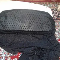 چادر گل ترمه مشکی مشکی